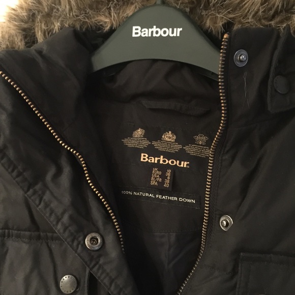 Authentic Barbour 100% Natural Down waxed jacket - Picture 2 of 8